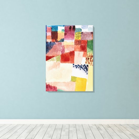 Klee - Motif van Hammamet Canvas Afdruk (Insitu (Houten vloer))