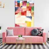 Klee - Motif van Hammamet Canvas Afdruk (Insitu (Woonkamer))