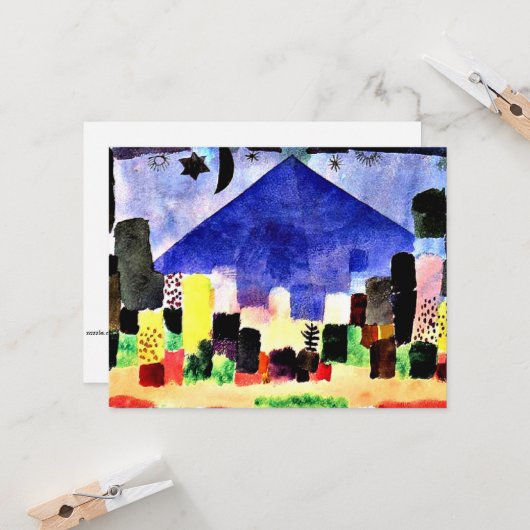 Klee - Mount Niesen Kaart (Voorkant / Achterkant in situ)