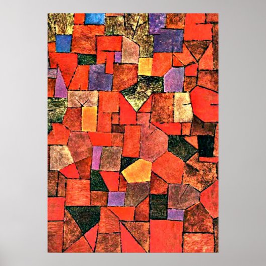 Klee - Mountain Village Poster (Voorkant)