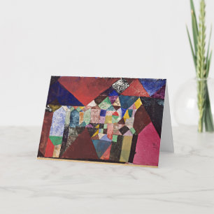 Klee - Municipal Jewel, waterverf 1917 Kaart