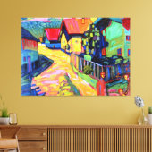Klee - Murnau Street met Vrouwen Canvas Afdruk (Insitu (Woonkamer))