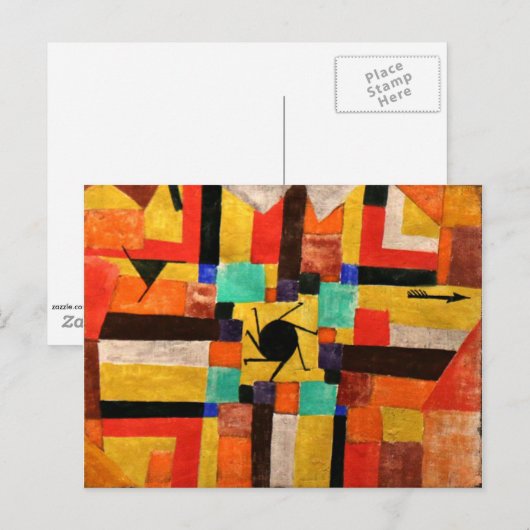 Klee - Musee Aix large Briefkaart (Voorkant / Achterkant)