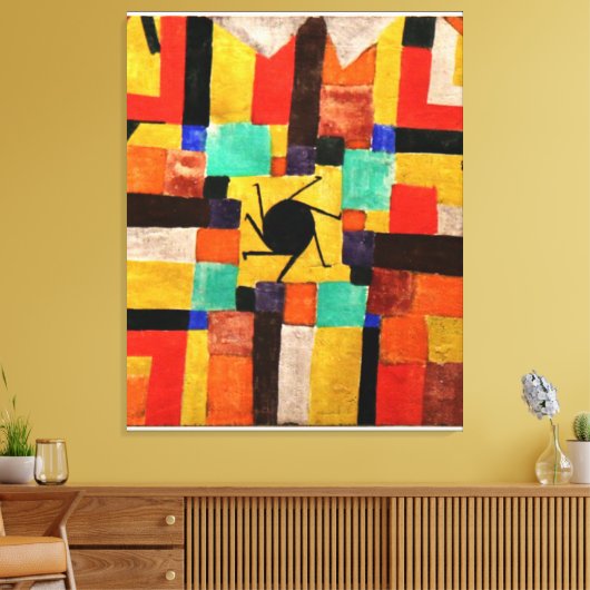 Klee - Musee Aix large Canvas Afdruk (Insitu (Woonkamer))