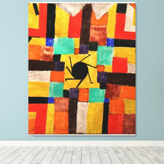 Klee - Musee Aix large Canvas Afdruk (Insitu (Houten vloer))