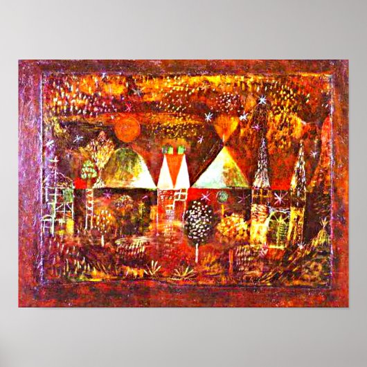 Klee - nachtelijke feestelijkheid poster (Voorkant)