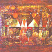 Klee - nachtelijke feestelijkheid sticker (Voorkant)