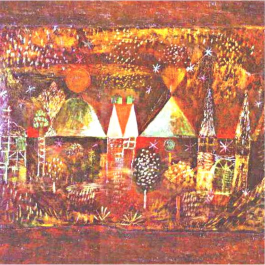 Klee - nachtelijke feestelijkheid sticker (Voorkant)