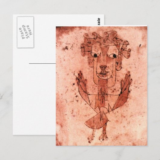 Klee - New Angel (Angelus Novus) Briefkaart (Voorkant / Achterkant)