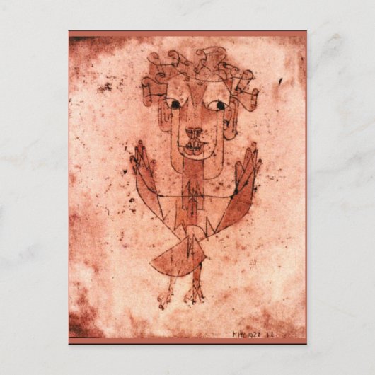 Klee - New Angel (Angelus Novus) Briefkaart (Voorkant)