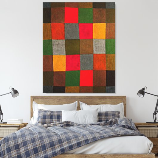 Klee - New Harmony Canvas Afdruk (Insitu (Slaapkamer))
