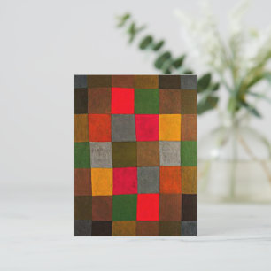 Klee - Nieuwe harmonie, kleurrijk geometrisch ontw Briefkaart