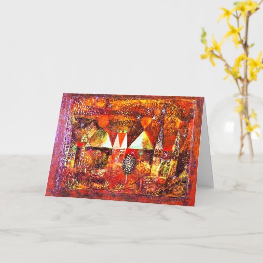 Klee - Nocturn Feest Kaart (Gele Bloem)