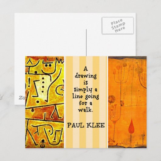 Klee - Offerte en schilderijen Briefkaart (Voorkant / Achterkant)