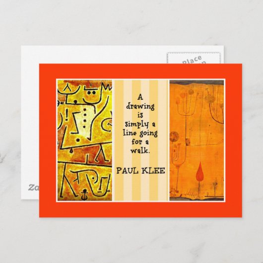 Klee - Offerte en schilderijen Briefkaart (Voorkant / Achterkant)