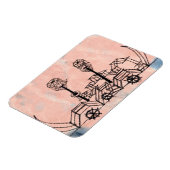 Klee - Old Steamboot, abstracte kunst Magneet (Linkerzijde)