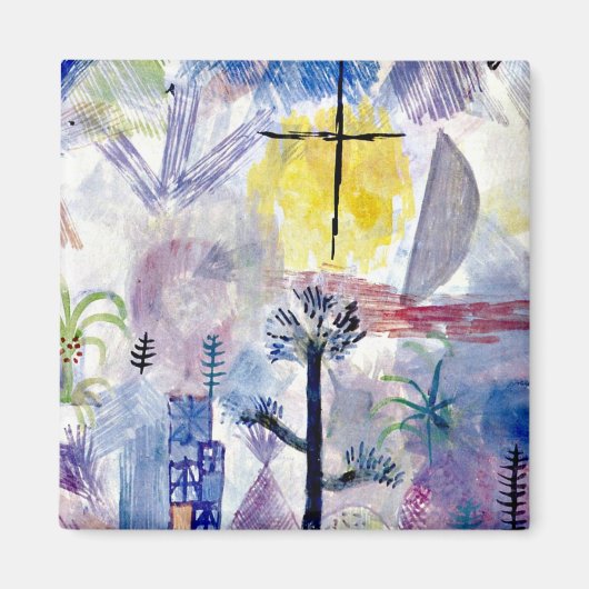 Klee - Onafgewerkt landschap Magneet (Voorkant)