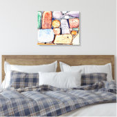 Klee - Onderdelen van een samengesteld landschap Canvas Afdruk (Insitu (Slaapkamer))