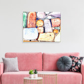 Klee - Onderdelen van een samengesteld landschap Canvas Afdruk (Insitu (Woonkamer))