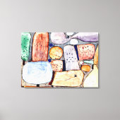 Klee - Onderdelen van een samengesteld landschap Canvas Afdruk (Voorkant)