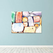 Klee - Onderdelen van een samengesteld landschap Canvas Afdruk (Insitu (Houten vloer))