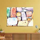 Klee - Onderdelen van een samengesteld landschap Canvas Afdruk (Insitu (Woonkamer))