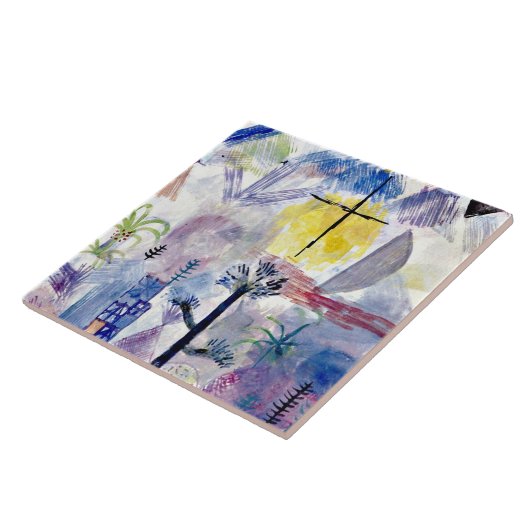 Klee - Onvoltooid landschap Tegeltje (Zijkant)