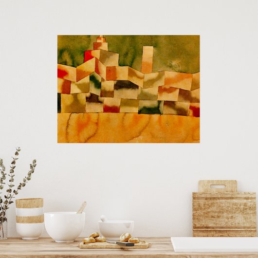 Klee - Oriental Architecture Poster (Keuken)