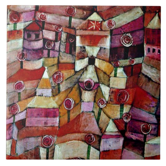 Klee - Ose Garden, Tegeltje (Voorkant)