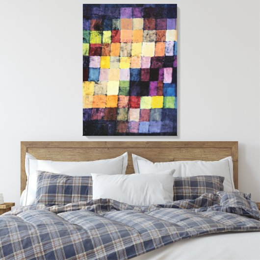 Klee - Oud geluid Canvas Afdruk (Insitu (Slaapkamer))