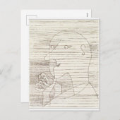 Klee - oud Man dat op zijn vingers telt Feestdagenkaart (Voorkant / Achterkant)