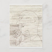 Klee - oud Man dat op zijn vingers telt Feestdagenkaart (Voorkant)