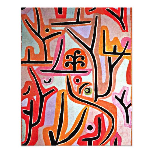 Klee - Park Bei Lu, abstracte kunst Foto Afdruk (Voorkant)