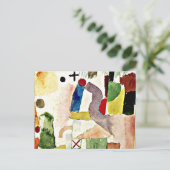 Klee - Pathetische Waterverf Briefkaart (Staand voorkant)