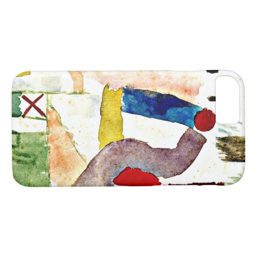 Klee - Pathetische Waterverf, rood Case-Mate iPhone Case (Achterkant (Horizontaal))
