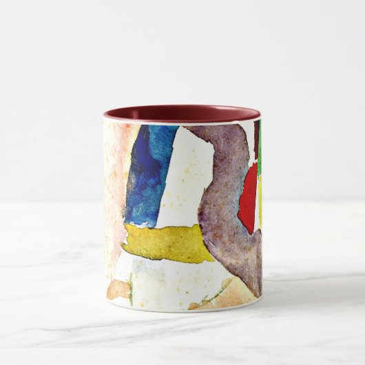 Klee - Pathetische Waterverf, rood Mok (Midden)