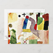 Klee - Pathologische aquarel Briefkaart (Voorkant / Achterkant)