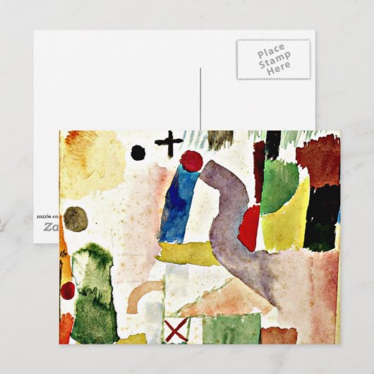 Klee - Pathos Waterverf Briefkaart (Voorkant / Achterkant)