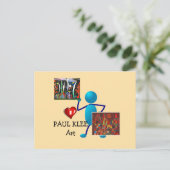 Klee - Paul Klee Art Briefkaart (Staand voorkant)