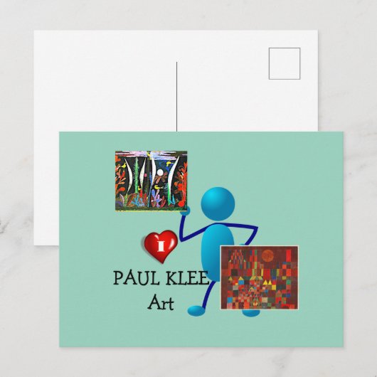 Klee - Paul Klee Art Briefkaart (Voorkant / Achterkant)
