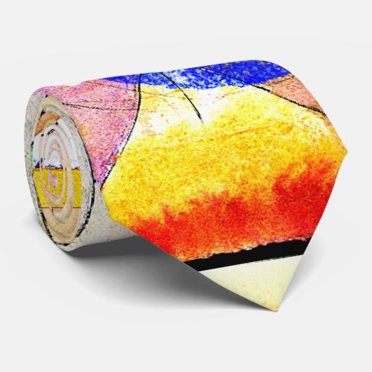 Klee - Persian Nightingales, abstracte kunst Stropdas (Opgerold)