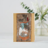 Klee - Pet, dame en kleine tafel Briefkaart (Staand voorkant)