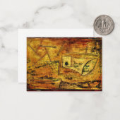 Klee - Pictorial stille leven, abstracte kunst Notitiekaartje (Voorkant / Achterkant in situ)