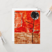 Klee - Plant in de late herfst Kaart (Voorkant / Achterkant in situ)