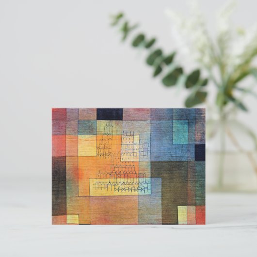 Klee - polyfone architectuur briefkaart (Staand voorkant)