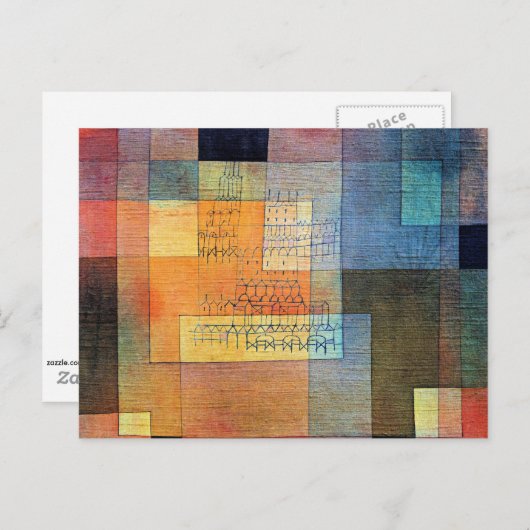 Klee - polyfone architectuur briefkaart (Voorkant / Achterkant)