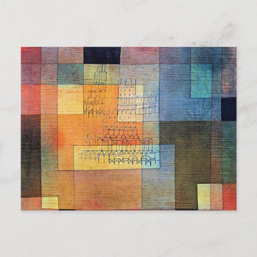 Klee - polyfone architectuur briefkaart (Voorkant)