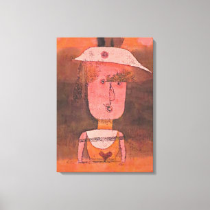 Klee - Portret van mevrouw P. in het zuiden Canvas Afdruk