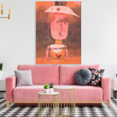 Klee - Portret van mevrouw P. in het zuiden Canvas Afdruk (Insitu (Woonkamer))
