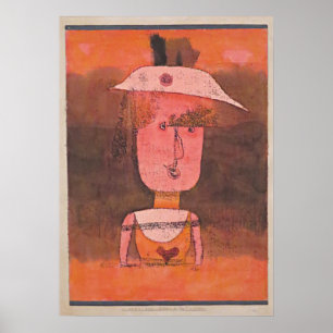 Klee - Portret van mevrouw P. in het zuiden Poster